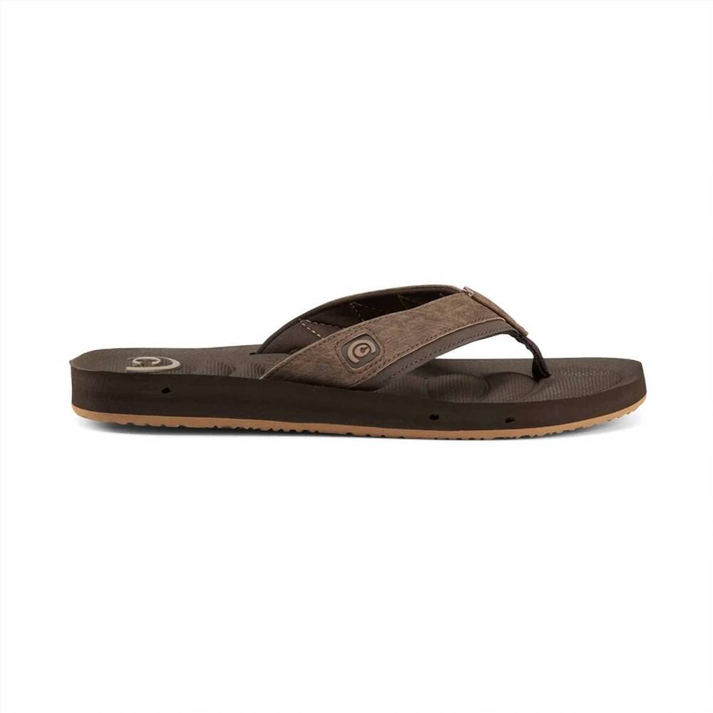 NEW COBIAN men's draino 2 flip flop sandals in chocolate